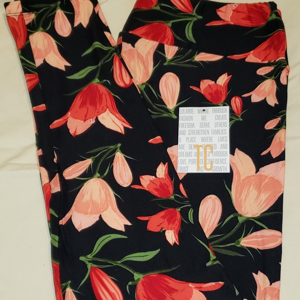 LULAROE TC FLORAL LEGGINGS